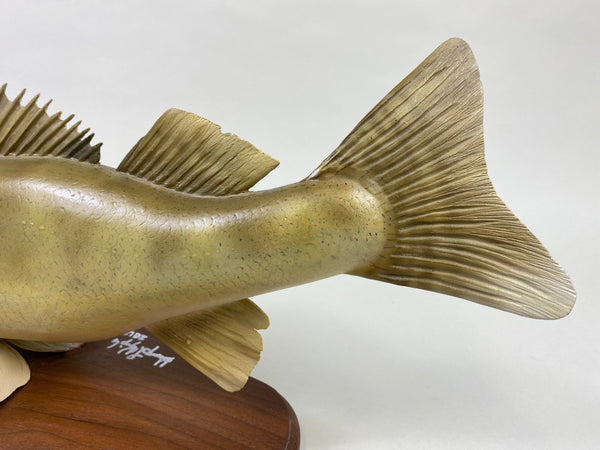 Hank Kimple Hand Carved Lifesize Walleye (#8636)