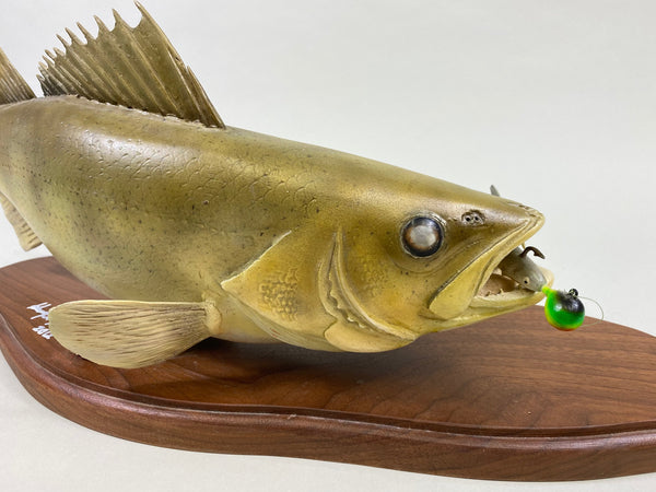 Hank Kimple Hand Carved Lifesize Walleye (#8636)