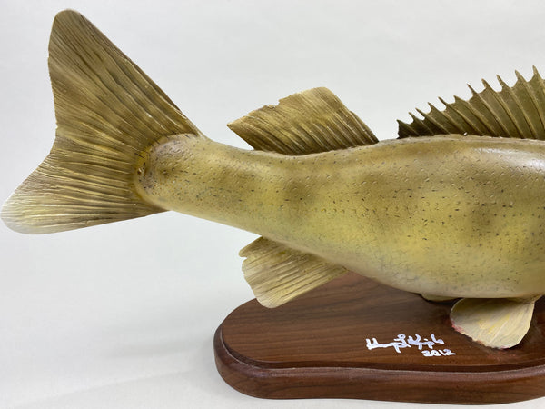 Hank Kimple Hand Carved Lifesize Walleye (#8636)
