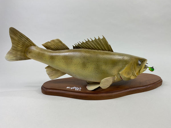 Hank Kimple Hand Carved Lifesize Walleye (#8636)
