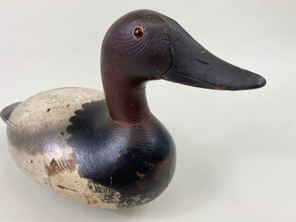 Senica Lake Mason Canvasback Drake, Original Paint (#8637)