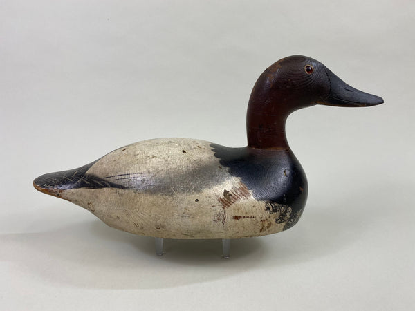 Senica Lake Mason Canvasback Drake, Original Paint (#8637)