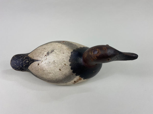 Senica Lake Mason Canvasback Drake, Original Paint (#8637)