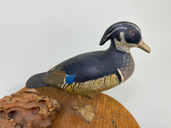 Clem Wilding Pair of Mini Wood Ducks (#8772)
