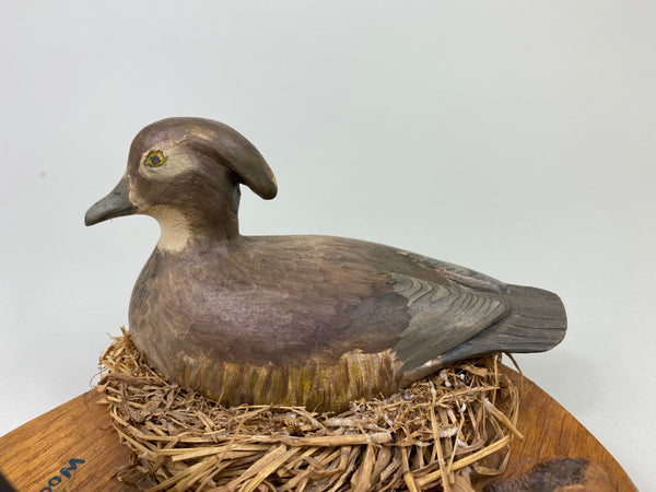Clem Wilding Pair of Mini Wood Ducks (#8772)