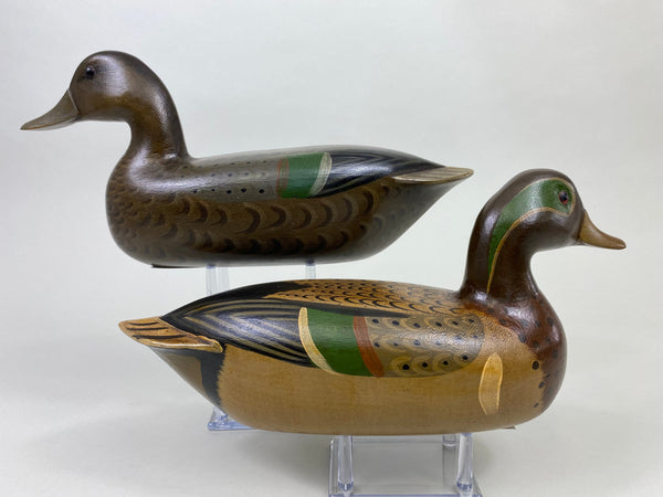 T.J. Hooker Perdew Style Pair of Green-Wing Teal (#8799)