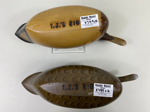 T.J. Hooker Perdew Style Pair of Green-Wing Teal (#8799)