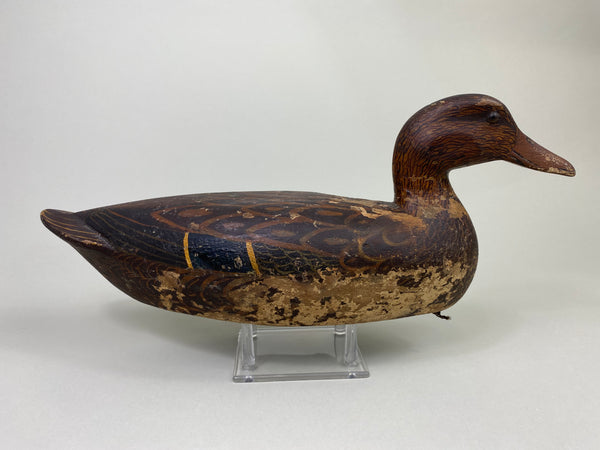 Heck Whittington Mallard Hen Working Decoy, Circa 1930's (#8803)