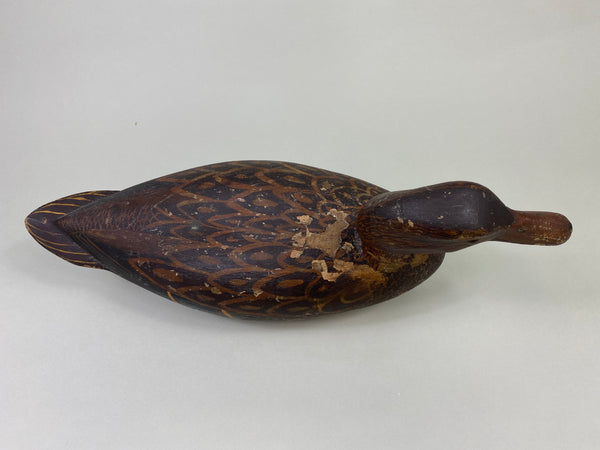 Heck Whittington Mallard Hen Working Decoy, Circa 1930's (#8803)