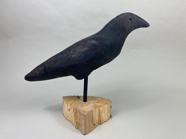 Rare Animal Trap Lathe Turned Crow (#8942)