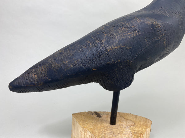 Rare Animal Trap Lathe Turned Crow (#8942)