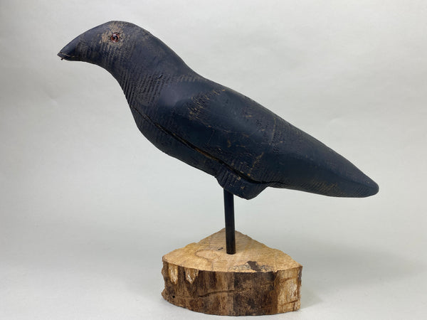 Rare Animal Trap Lathe Turned Crow (#8942)