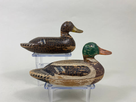 Pair of Miniature William Eveland Mallards (#8990)