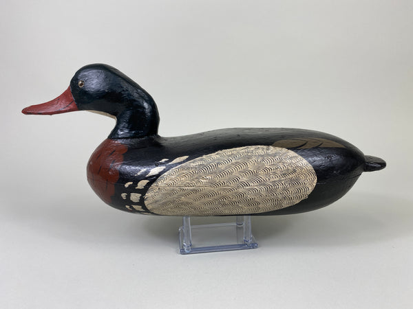 Ira Hudson Red-Breasted Merganser Drake, Charlie Moore Repaint (#9169)