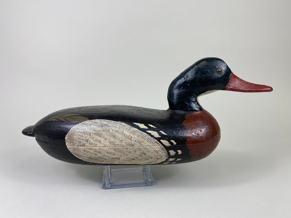 Ira Hudson Red-Breasted Merganser Drake, Charlie Moore Repaint (#9169)