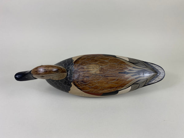 Jack Schwartz Gadwall Drake, repainted by Charlie Moore (#9186)