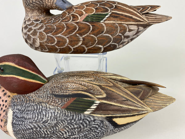 Stan Bennett Pair of Green-Wing Teal (#9294)