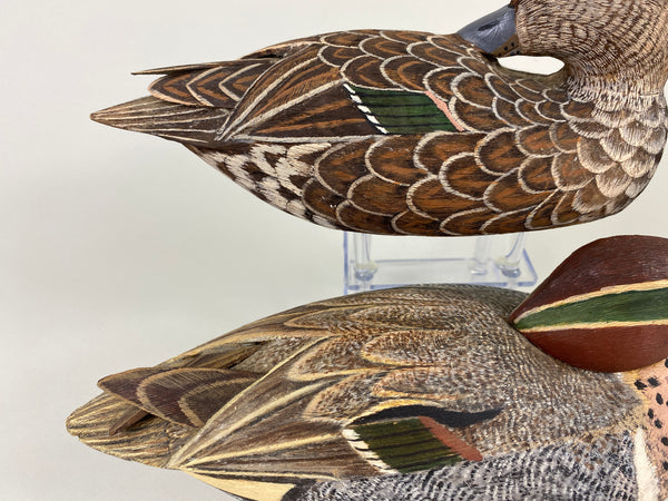 Stan Bennett Pair of Green-Wing Teal (#9294)