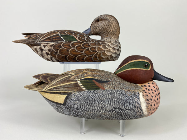 Stan Bennett Pair of Green-Wing Teal (#9294)