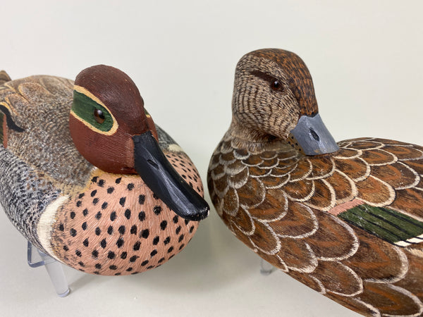 Stan Bennett Pair of Green-Wing Teal (#9294)