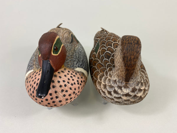 Stan Bennett Pair of Green-Wing Teal (#9294)