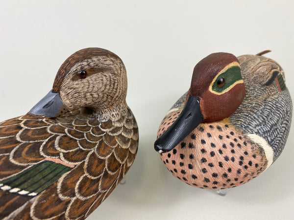 Stan Bennett Pair of Green-Wing Teal (#9294)