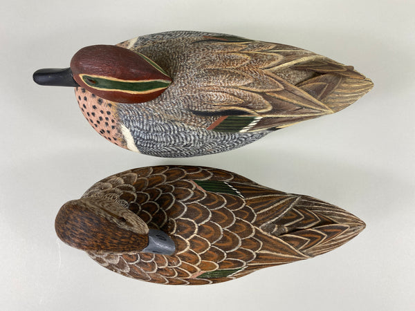 Stan Bennett Pair of Green-Wing Teal (#9294)