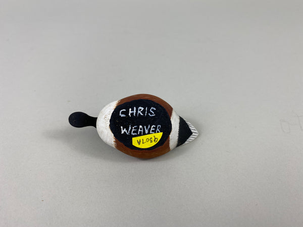 Chris Weaver Mini Carved Shoveler Drake (#9307A)
