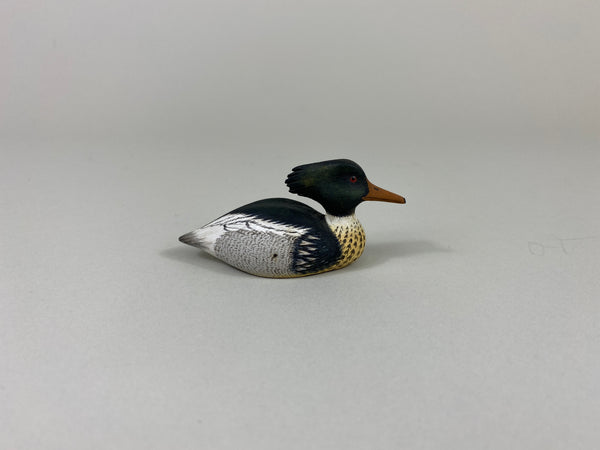 Chris Weaver Mini Carved Red-Breasted Merganser Drake (#9307B)