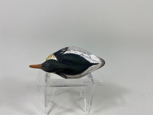 Chris Weaver Mini Carved Red-Breasted Merganser Drake (#9307B)