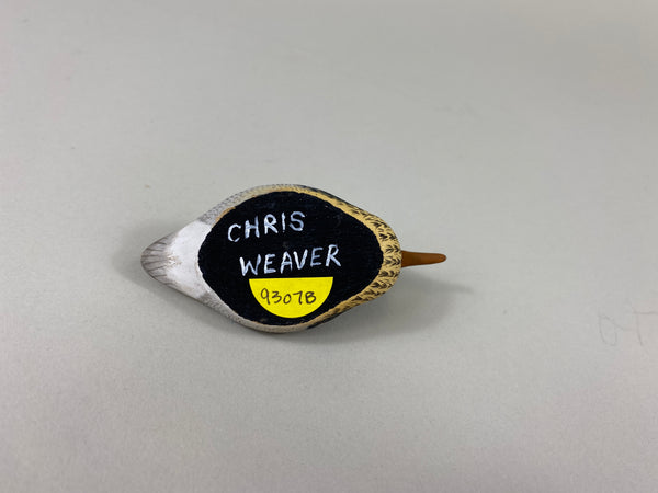 Chris Weaver Mini Carved Red-Breasted Merganser Drake (#9307B)