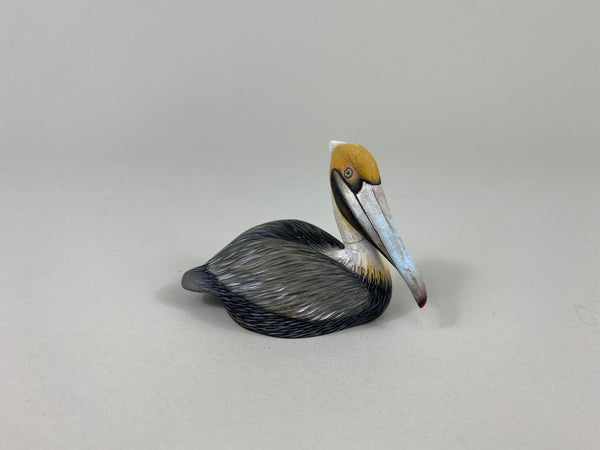 Chris Weaver Miniature Carved Pelican (#9307C)