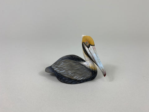 Chris Weaver Miniature Carved Pelican (#9307C)