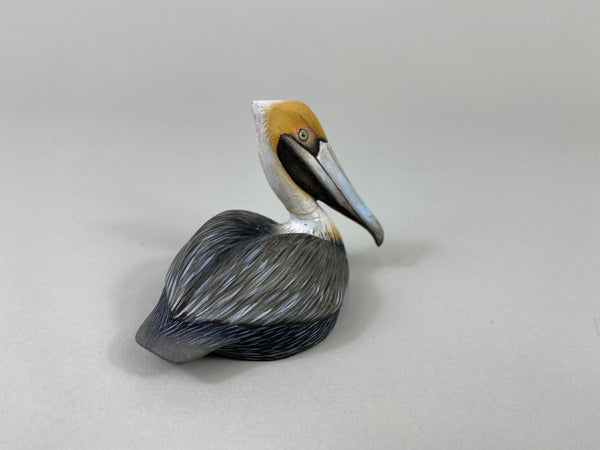Chris Weaver Miniature Carved Pelican (#9307C)