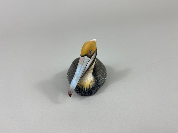 Chris Weaver Miniature Carved Pelican (#9307C)