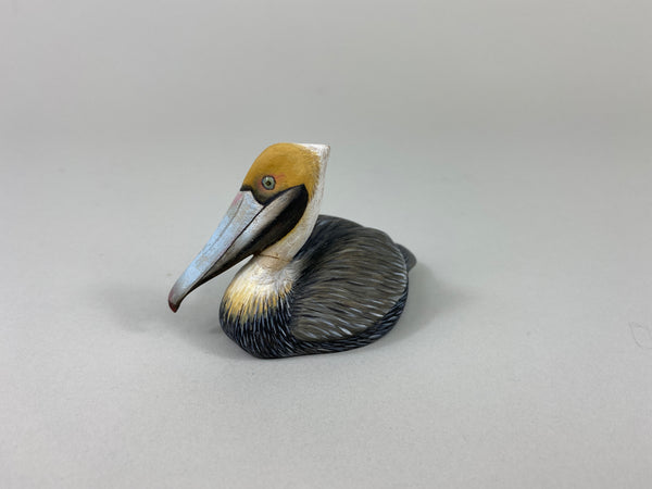 Chris Weaver Miniature Carved Pelican (#9307C)
