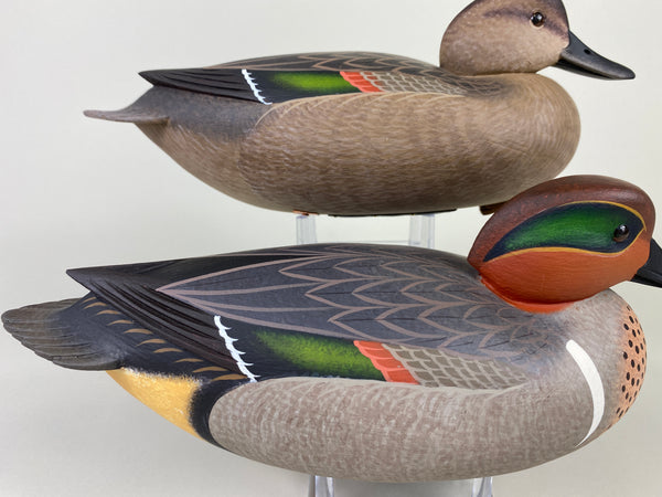 Frederick Brown Pair of Green-Winged Teal (#9310)