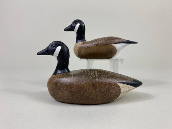2 Miniature Canada Geese by Bill Ellena (#9316B)