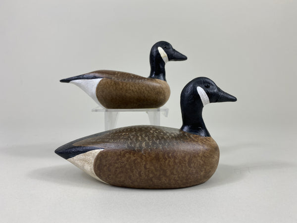 2 Miniature Canada Geese by Bill Ellena (#9316B)