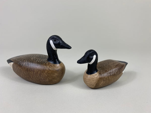 2 Miniature Canada Geese by Bill Ellena (#9316B)
