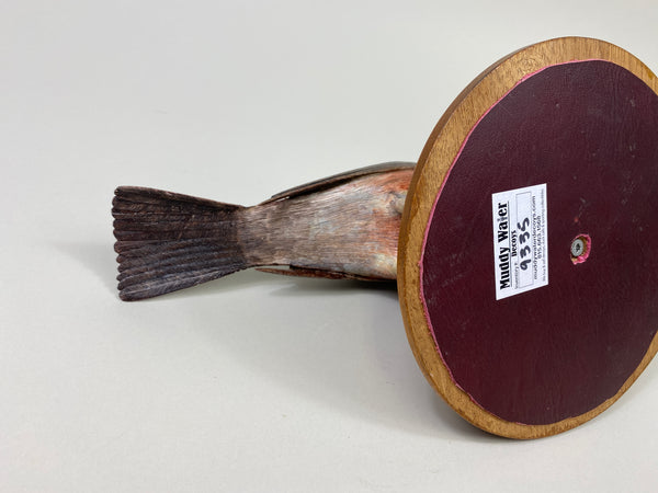 Hand Carved Robin on Wooden Base (#9335)