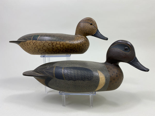 Pair of Virgil Lashbrook Green-Wing Teal (#9353)