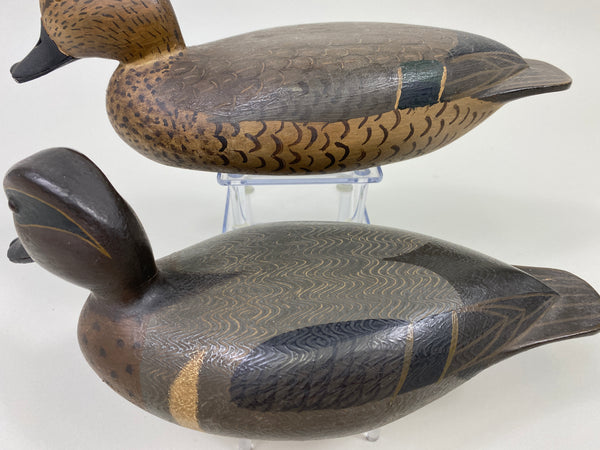 Pair of Virgil Lashbrook Green-Wing Teal (#9353)