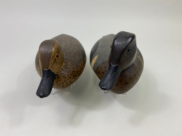Pair of Virgil Lashbrook Green-Wing Teal (#9353)