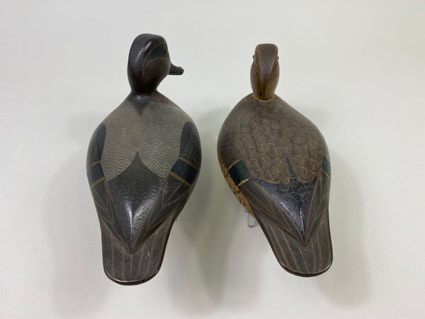 Pair of Virgil Lashbrook Green-Wing Teal (#9353)