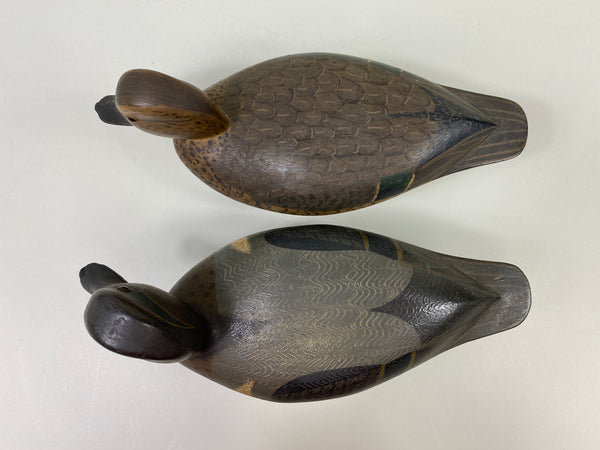 Pair of Virgil Lashbrook Green-Wing Teal (#9353)