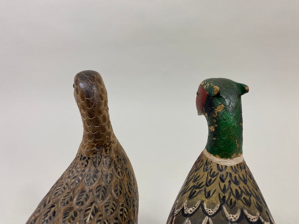 Pair of Third Size Standing Pheasants (#9629)