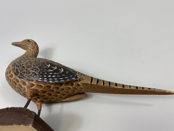 Pair of Third Size Standing Pheasants (#9629)
