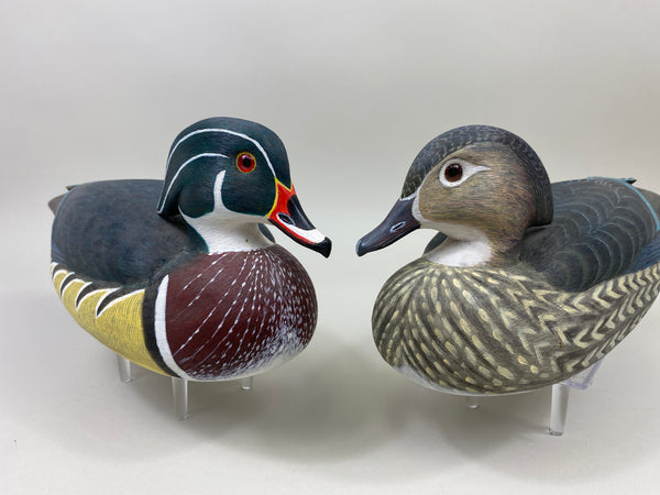 Laurent Verdin Pair of Wood Ducks (#9855)