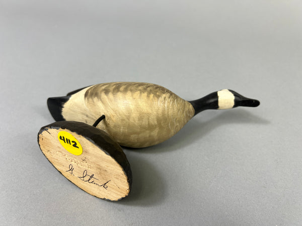 George Strunk Miniature Standing Canada Goose (#4112)